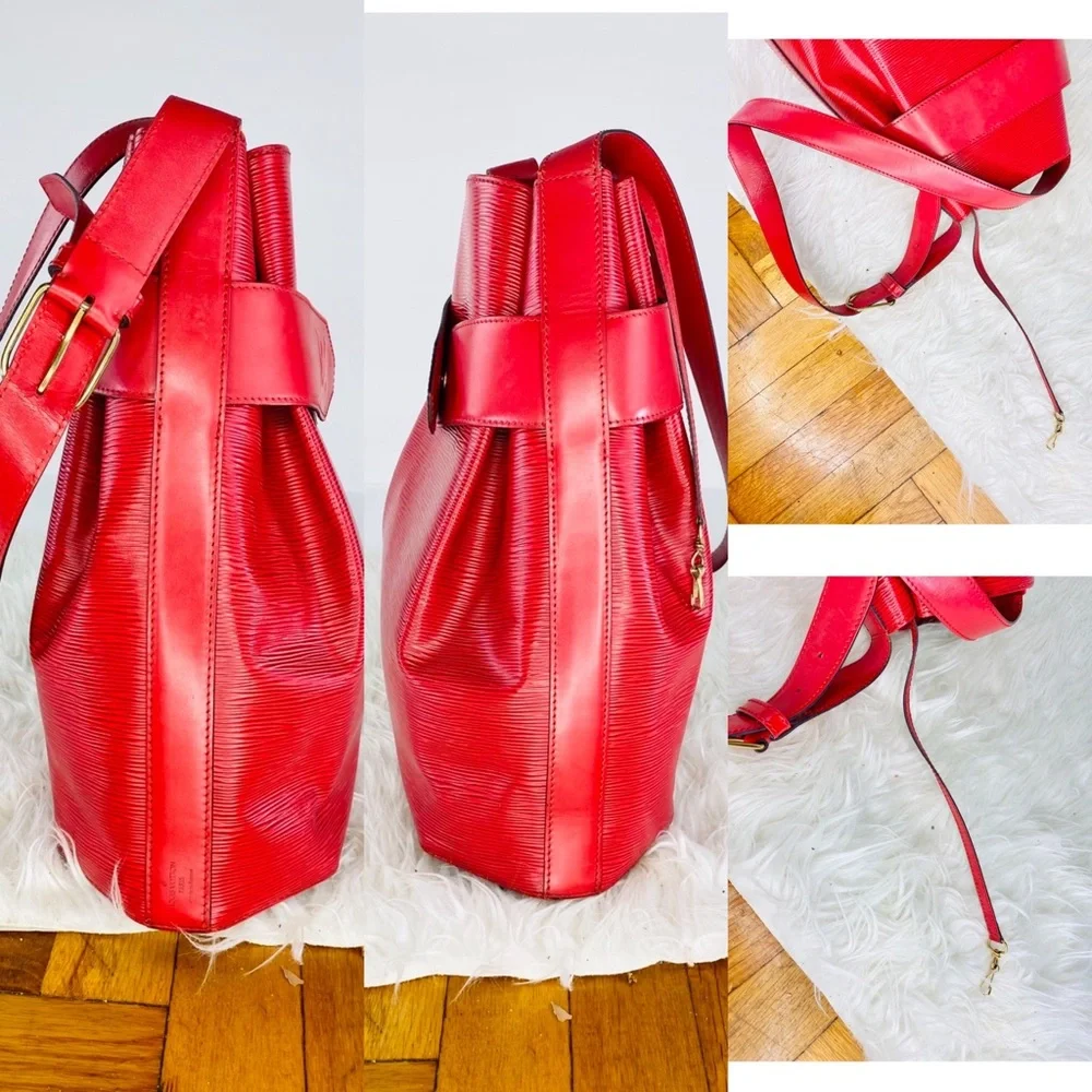 😍💃🏻🥰Authentic LOUIS VUITTON Red Epi Sac… 30 - Picture 9 of 14